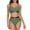 Green, variant on Sngxgn Women Swimsuit Bikini Set High Waisted Drawstring Two Piece Bathing Suit(Blue,M)