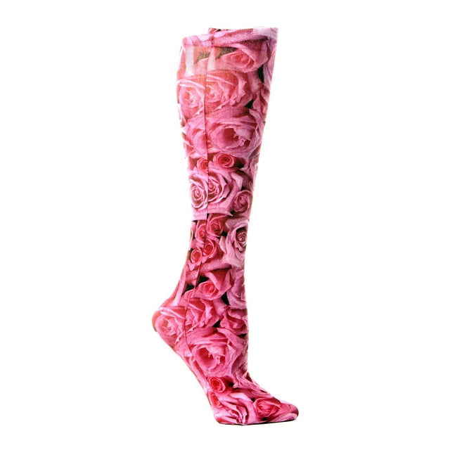 Celeste Stein Therapeutic Compression Socks, Sweetheart Roses, 15-20 mmhg, 1 Pair