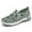 Green, variant on Women Casual Shoes Round Toe Mesh Upper Slip On Casual Sneakers Breathable Non Slip Footwear For Summer ,Us Size:8