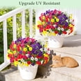 thumbnail image 5 of Waipfaru Artificial Flowers for Outdoors Fake Plants Outside Decoration, 24 Bundles UV Resistant Silk Morning Glory,Realistic Faux Flowers for Planter Porch Patio Yard Decor, 5 of 7