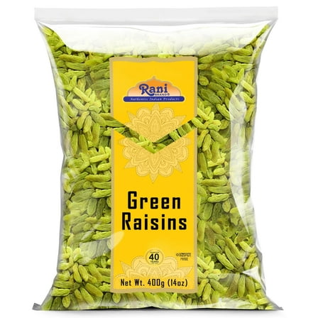Rani Green Raisins 14oz (400g) ~ All Natural | Gluten Friendly | NON-GMO | Kosher | Vegan | Product of USA