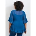 thumbnail image 2 of Avenue Women's Plus Size Harlow Frill Detail Blouse, 2 of 2