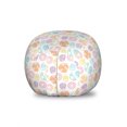 thumbnail image 1 of Food Storage Toy Bag Chair, Colorful Hand Drawn Bakery Elements Croissants and Donuts Pattern, Stuffed Animal Organizer Washable Bag, Small Size, Apricot Seafoam, by Ambesonne, 1 of 3