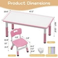 thumbnail image 6 of Accreate Kids Table & 6 Chairs Set with Storage Box - Height Adjustable Toddler Table for Ages 2-10, Graffiti Desktop, Non-Slip Legs - Ideal for Daycare, Classroom & Home Activities, 6 of 6