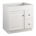 thumbnail image 3 of Design House 30" Solid Wood Wyndham 2-Drawer Ready to Assemble Wood Vanity Cabinet, White, 3 of 15