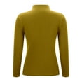 thumbnail image 6 of Fiaer Fall Sweaters for Women 2025 Crew Neck Long Sleeve Plus Size Trendy Casual Solid Color Lightweight Ribbed Knit Tops Yellow XL, 6 of 7