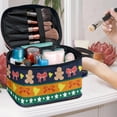 thumbnail image 5 of HELLHERO 8.86 x 6.5 x 5.9 Inches Christmas Theme Travel Makeup Bags Portable Traveling Makeup Bags Practical, 5 of 6