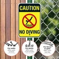 thumbnail image 4 of Caution No Diving Pool Sign,, 4 of 8