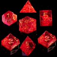 thumbnail image 1 of Fugacity Dnd Juego de dados Núcleo líquido Hecho a mano Borde afilado 7 piezas de dados de resina: mazmorras y dragones Juego de dados poliédricos Juego de dados D&D con estuche de dados de regalo par, 1 of 5