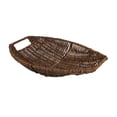 thumbnail image 1 of Mornei Imitation Rattan Storage Basket Vanity Tray Multipurpose Bin Home Decor Woven Basket Snack Storage for Coffee Table, Kitchen, M, 1 of 8