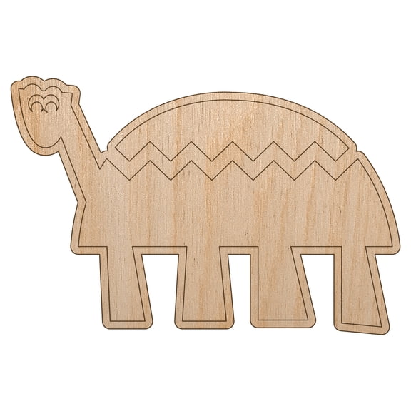 Totally Turtle Wood Shape Unfinished Piece Cutout Craft DIY Projects - 6.25 Inch Size - 1/4 Inch Thick