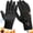 Black-1, variant on Velurastore Gloves, Thermal Touchscreen Windproof Waterproof Winter Gloves with Anti-Slip Grip & Fleece Lining for Outdoor Activities