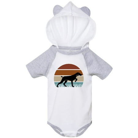 

Inktastic Hunting Dog Retro Sunset Gift Baby Boy or Baby Girl Bodysuit