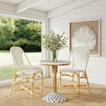 thumbnail image 3 of Butler Specialty Tenor Glossy White Rattan Dining Chair, 3 of 9