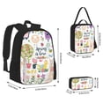 thumbnail image 2 of Pofeuu Spring Flowers Birds Print Backpack Travel Backpacks With Lunch Bag Pencil Bag Set 3 pcs Set Cartoon Backpack, 2 of 7