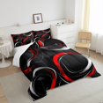thumbnail image 4 of Erosebridal Futuristic Abstract Bedding King Comforter Set, Geometric Ombre Down Comforter, Chic Circle Decor, 3pcs, 4 of 8
