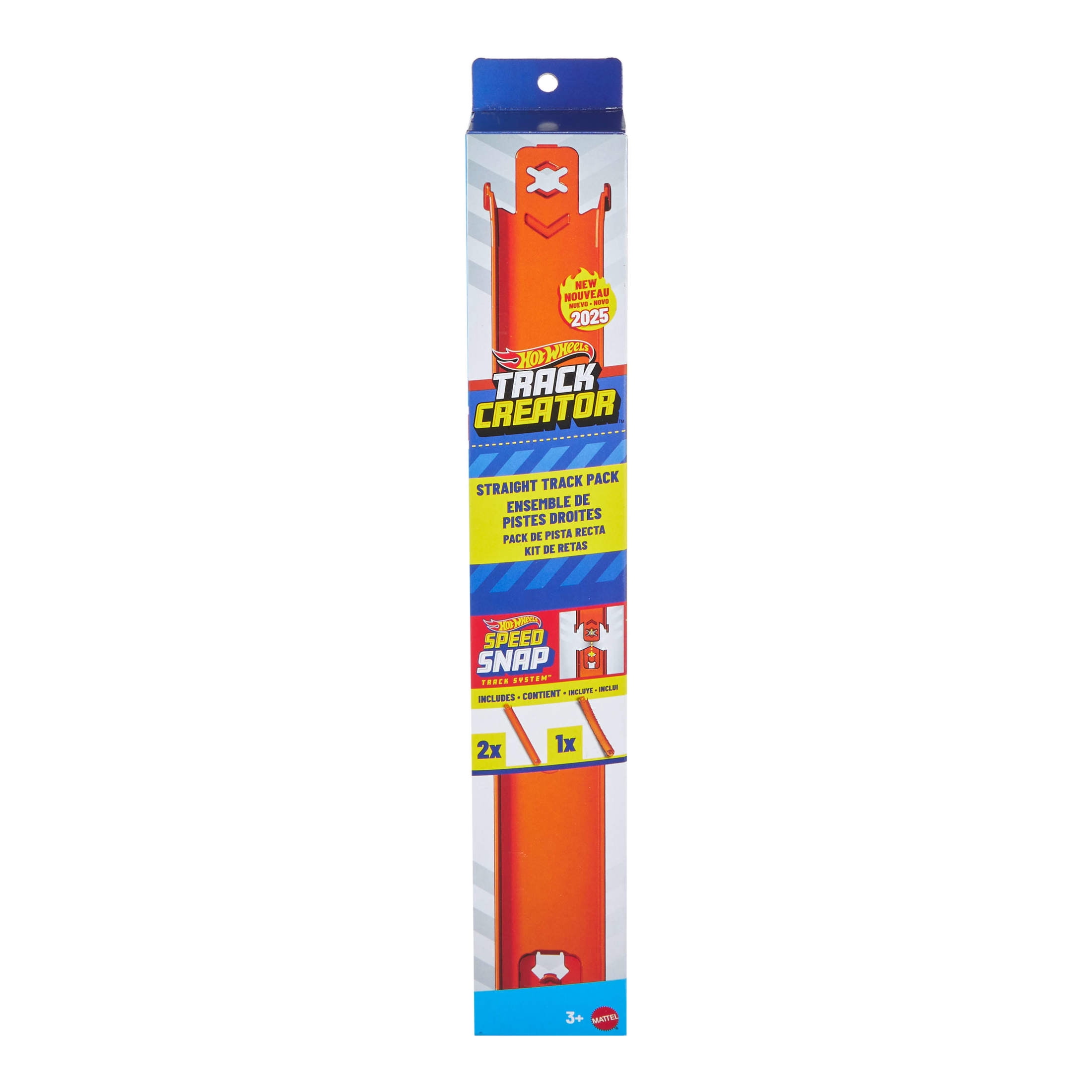 Hot Wheels Track Creator Straight Track Pack, 3 Feet of Speed Snap