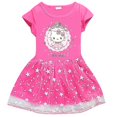 thumbnail image 1 of Hello Kitty Robe Plissée Princesse Patchwork Imprimée Mignonne pour Enfants, 1 of 2