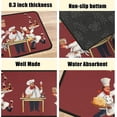thumbnail image 4 of 2Pcs Kitchen Runner Mat Sets Chef Kitchen Mats for Restaurant Non Slip Waterproof Standing Kitchen Runner Mats 17\u201dx24\u201d+17\u201dx48\u201d, 4 of 6