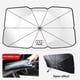 thumbnail image 1 of Car Sunshade Windshield Sun Shade, Titanium Silver Cloth Foldable Windshield Sun Shade Umbrella, 1 of 5