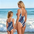 thumbnail image 5 of Grbisyd Girls Patriotic Suit Size 1-10 Years Cute Red White and Blue Swimsuit Girl Star Striped One Piece Swimwear for Summer Beach Wear, 5 of 6