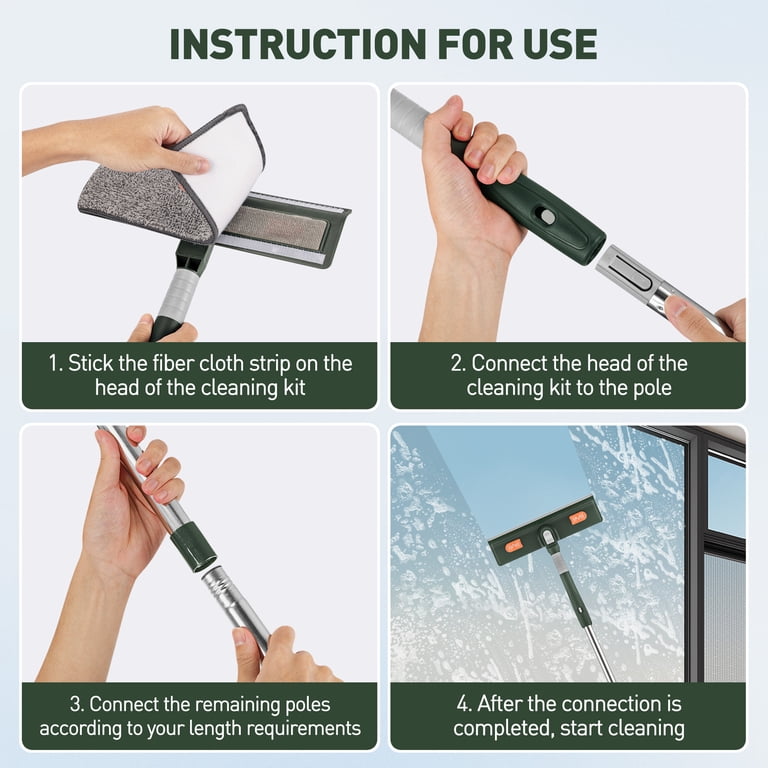 Cshidworld 67" Extendable Window Squeegee Cleaning Kit photo 5