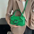 thumbnail image 5 of Bolso tipo bandolera para mujer, bolso tipo cartera clásico, bolso pequeño de piel sintética sencillo., 5 of 5