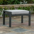 thumbnail image 3 of Modern Aluminum Ottoman with Cushion, 3 of 5