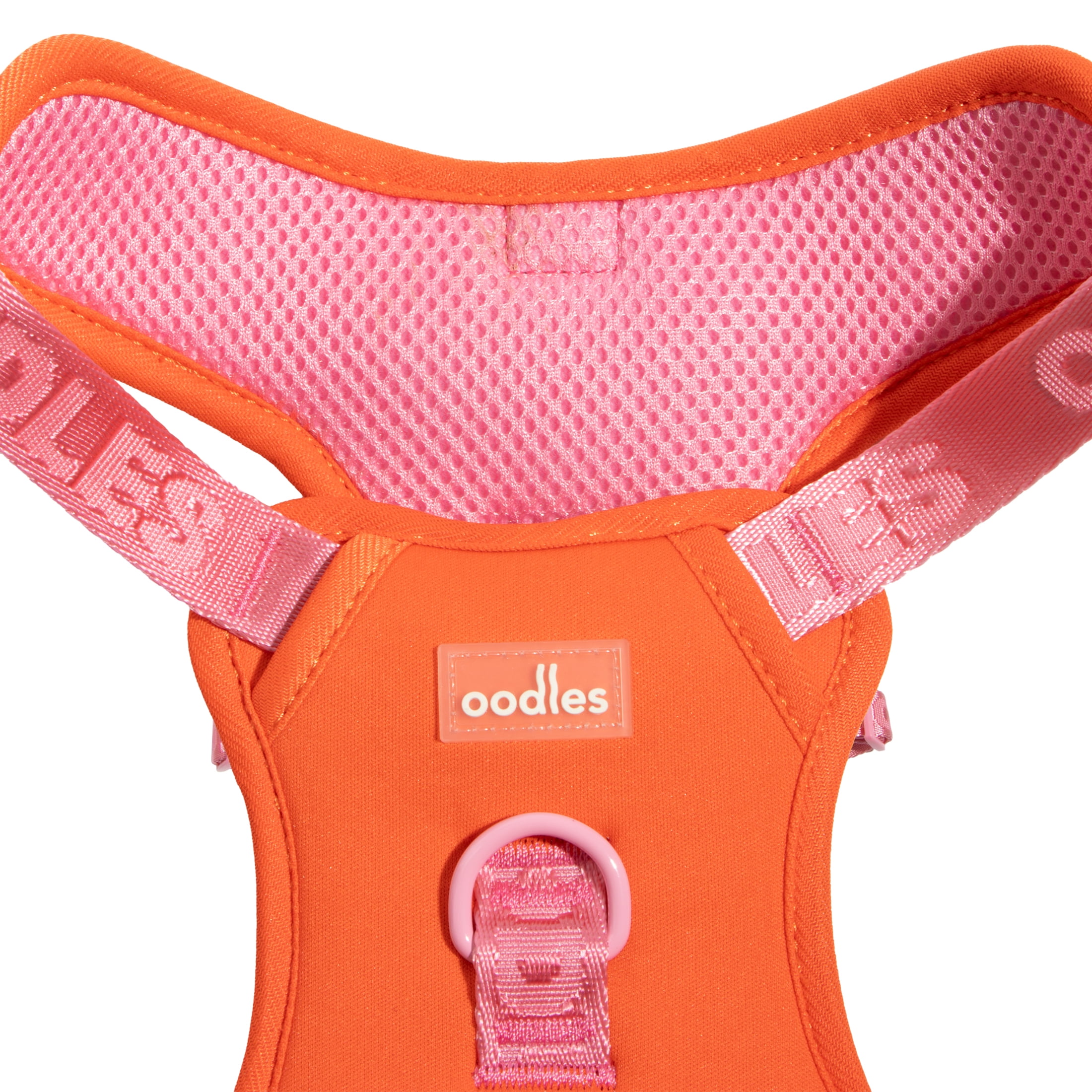 Oodles Adjustable Dog Walking Harness with Handle, Red, XL