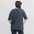 thumbnail image 5 of Women's Fanatics Blue Chicago Cubs Oversized Elements Raw Edge Future Ground T-Shirt, 5 of 5