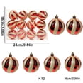 thumbnail image 2 of Christmas Ball Ornaments Set, Electroplated Decorative Finish, Shatterproof Design, 12 Pcs for Holiday Tree, Home and Party Display, 2 of 5