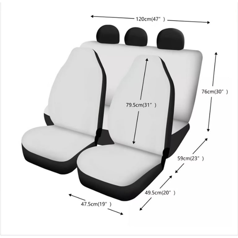 5 Car Seat Covers For Hyundai Kia Civic Corolla Honda Accord Camry CR- –  Nilight