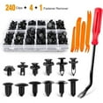 thumbnail image 6 of 240PCS Bumper Retainer Clips Car Plastic Rivets Fasteners Push Retainer Kit Most, 6 of 6