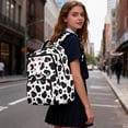 thumbnail image 3 of Yspwyqan Teen Girls Backpack, 17 Inch Lightweight School Bag, Multi-Pocket Fits 15.6 Laptop, Cute Cow Print Casual Daypack for Camping Back to School Gifts, 3 of 7