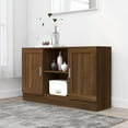 thumbnail image 2 of vidaXL Sideboard Brown Oak 120x30.5x70 cm Engineered Wood, 2 of 5