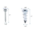 thumbnail image 3 of Kit d'Ancrage pour Cloison Sèche/creux avec Vis (60 Pcs), 3 of 5