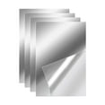 4x Flexible Mirror Wall Stickers, Acrylic Mirror Sheets Non Glass Full