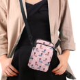 thumbnail image 4 of HELLHERO Heart-Shaped Dachshund Pattern Crossbody Sling Bags 2 Zippers Polyester Adult 4.33x1.97x7.09 for Outdoor Daily Use, 4 of 7