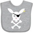 thumbnail image 3 of Inktastic Cute Easter Pirate Bunny with Eyepatch and Earring Boys or Girls Baby Bib, 3 of 4