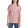 thumbnail image 3 of Wukai Funny Chicken Youth Unisex Short Sleeve T-Shirt for Boys, Girls, Teens, and Kids-X-Small, 3 of 7