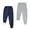Navy Blue + Light Gray, variant on BIG ELEPHANT Boys Girls Fleece Lined Sweatpants, Winter Warm Elastic Waist Jogger Pants with Pockets 3-16Y