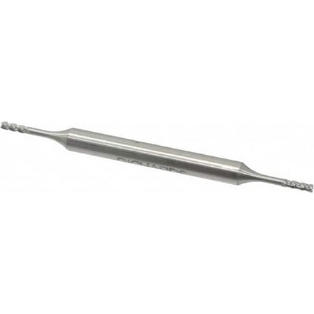 

Made in USA 1/16 7/32 LOC 3/16 Shank Diam 2-1/2 OAL 4 Flute HSS Square End Mill Double End Uncoated