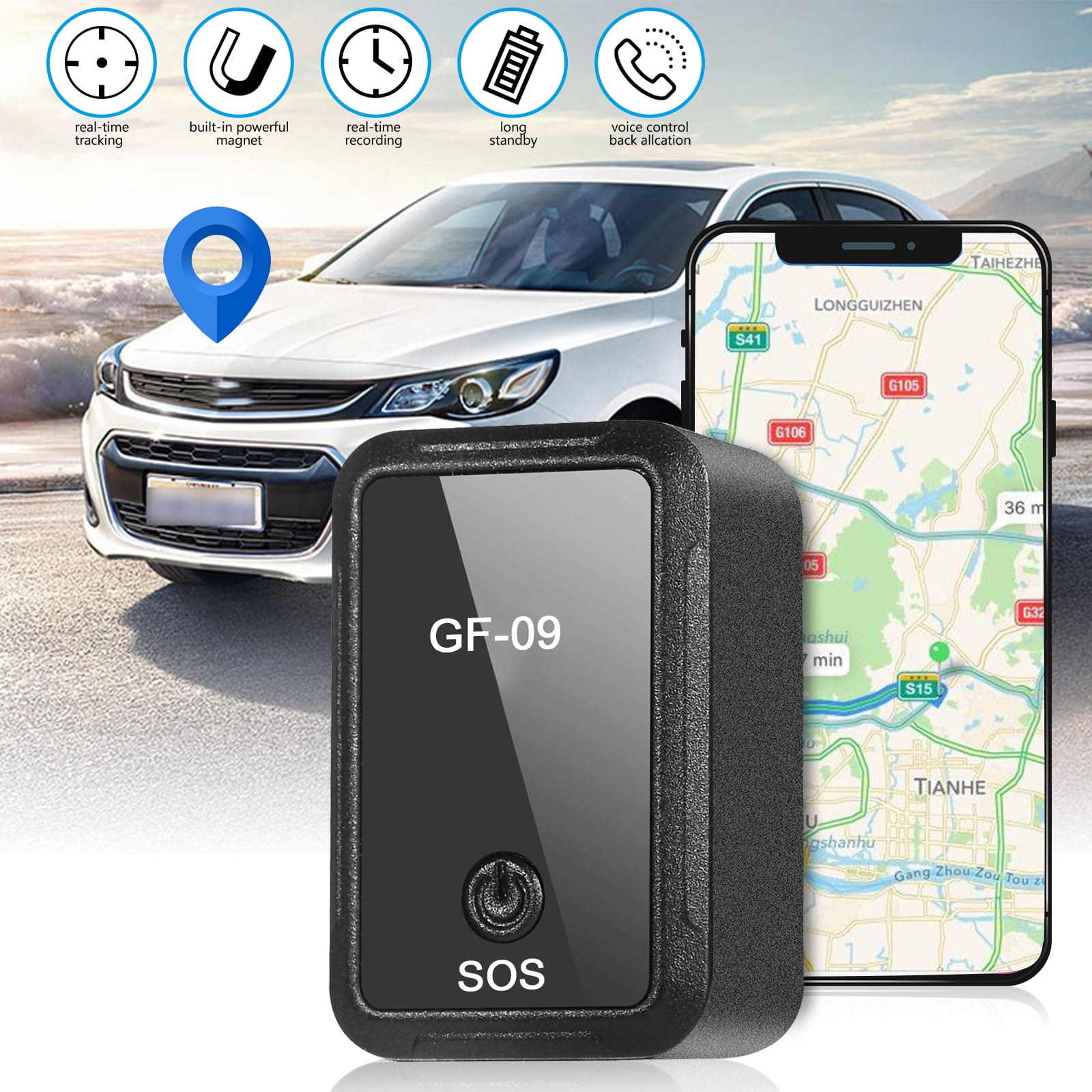 Mini localisateur GPS carte SIM pour véhicule puissant magnétique mini gps  tracker localisateur de suivi GPS