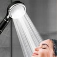 thumbnail image 5 of Steadline 4 Mode Pressurized Shower Head with Water Saving Design - Self-Cleaning Nozzles with Carbon Fiber Construction for Refreshing Bath Experience, 5 of 8