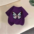 thumbnail image 5 of Piuwrlz 10/12 Girls Shirts Tops Girl Short T Shirts Sleeve Crew Neck Teen Graphic T-Shirts Purple Size 10-12 Years, 5 of 5