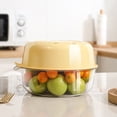 thumbnail image 1 of Lavabo De Doble Capa Para Verduras Desagüe De Cocina Doméstico Lavado De Verduras Artefacto Transparente Para Lavar Fruta Filtro De Agua Plato Para Fruta Goteo, 1 of 8