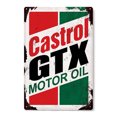 thumbnail image 1 of Letrero de hojalata para decoración de pared, vintage, aceite para motor Castrol GTX, 20 x 30 cm, 1 of 1