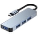 thumbnail image 1 of Estación de acoplamiento inteligente 4 en 1 adaptador de concentrador USB 3.0 tipo C para portátiles MacBook, 1 of 9
