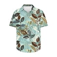 thumbnail image 3 of PEZHADA Chemises pour Hommes Manches Courtes Décontractées Chemise à Boutons Imprimée Col Rabattu Chemise Décontractée, 3 of 7