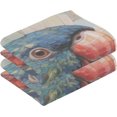 thumbnail image 2 of SKYSONIC Vintage Parrot Tree Hand Towels, 2 PCS, 16"x28", Cotton Bath Towel Water Absorbent Lightweight Quickdry Towels for Bathroom Ktichen Travel Gym, 2 of 7